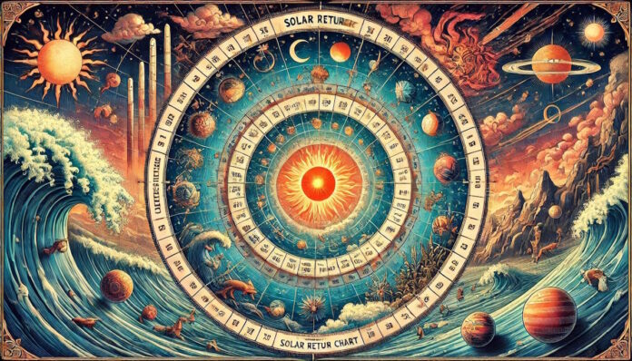 Learn how the Solar Return chart provides information about your coming year Learn how the Solar Return chart provides information about your coming year
